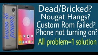 How to flash stock rom in lenovo k6 power using qfil tool easy and safest [upl. by Holleran97]