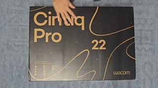 Wacom Cintiq 22 Pro Unboxing [upl. by Nalehp]