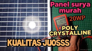 SOLAR PANEL 20wp POLY CRYSTALLINE SOLAR CELL PANEL SURYA 20 WATT POLY [upl. by Polly279]