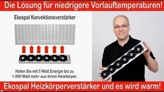 Energiesparen mit Ekospal Heizkörperverstärker bei niedriger Vorlauftemperatur HD [upl. by Damour]