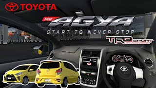 TOYOTA AGYA TRD SPORTIVO 2020  MOD BUSSID SUPER DETAIL [upl. by Eserehc]