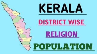 Kerala District wise Religion Population  Main Religion in Kerala Districts  The Honest [upl. by Eenwahs]