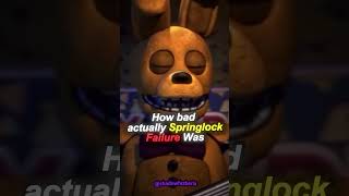 How bad actually Springlock failure was 🩸 fnaf shorts [upl. by Zevahc638]