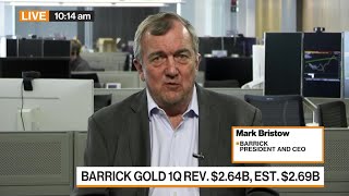 Barrick Gold CEO Sees Slightly Better 2Q Ahead [upl. by Mat]