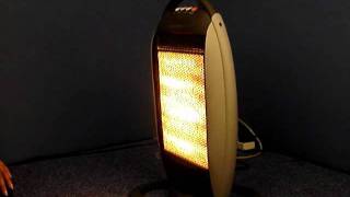 1200W Halogen Heater with 3 Bars and Rotating Feature [upl. by Alios]