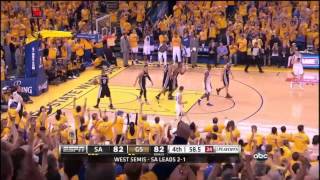 spurs  warriors game 4 part TWO 51213 [upl. by Yruy]