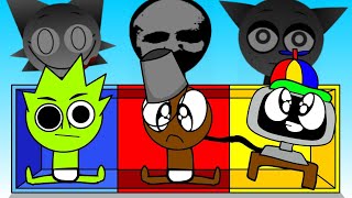 Mystery Box Challenge  MR FUN vs WENDA vs Black  INCREDIBOX  SPRUNKI ANIMATION MEME [upl. by Mcneil]