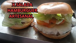 DOIS X SALADA COM DUPLO HAMBURGUER ARTESANAL [upl. by Lichter176]