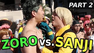 ZORO VS SANJI 2  ANIME ROAST BATTLE ft Jefferyzang [upl. by Oratnek135]