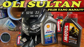 Review Oli Motul Scooter Power LE VS Shell Advance Ultra Scooter [upl. by Edualcnaej]