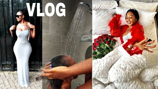 HOME VLOG  Skims lounge dress  hair wash day  home birthday shoot amp more  Kenyan youtuber [upl. by Lolly]