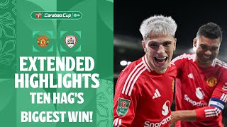 TEN HAGS BIGGEST WIN  Manchester United v Barnsley extended highlights [upl. by Shewchuk]