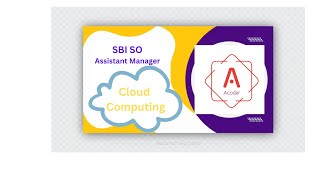 Ep01 Cloud Computing  SBI SO  Assistant Manager sbi sbipo sbiso cloudcomputing [upl. by Eahsram]