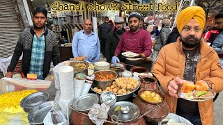 Top 5 Famous street food in Chandni Chownk 😍  Japani Samosa daulat ki chaat  Paranthe wali gali [upl. by Nickey]