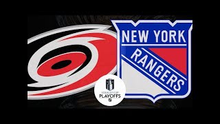 New York Rangers vs Carolina Hurricanes GAME 3 wSuperbman [upl. by Nnyltiac]