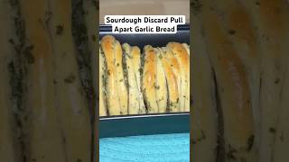 Pull apart garlic bread made with sourdough discard is delicious shorts sourdough garlicbread [upl. by Anuayek]