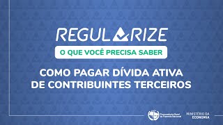 Como pagar a dívida ativa da União de contribuintes terceiros [upl. by Eitak]