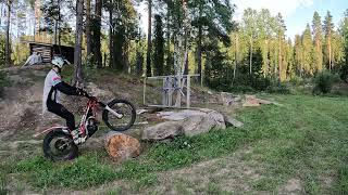 Backyard Trials Obstacles Gasgas txt 300 amp Scorpa sy 200f [upl. by Erick835]