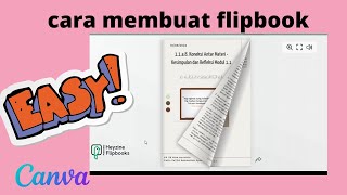 Cara membuat flipbook di canva [upl. by Haas179]