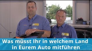 Was müsst Ihr in welchem Land in Eurem Auto mitführen [upl. by Intyrb]