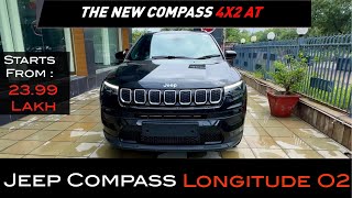 Compass 4X2 Diesel Automatic  Jeep Compass Longitude O2  Price Starts From 2399 Lakh 💰 [upl. by Foster]