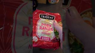 Testing Trident Pork Ramen Noodles [upl. by Flann534]