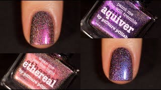 NEW Holographic Multichrome Nail Polish From Picture Polish  KELLI MARISSA [upl. by Shara]