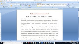 Sallustio CATILINAE CONIURATIO 6 Analisi storica del degrado di Roma [upl. by Aletta953]