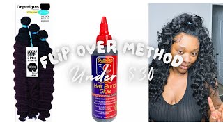 Flip over method  quickweave under 30  organique hair [upl. by Haibot]