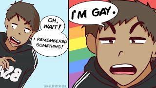 when u forgot to tell your straight friends something 😳  🌈 rlgbtmemes [upl. by Notnilk]