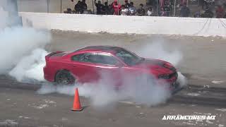 Cadillac CTSV vs Charger Hellcat  Drag Racing [upl. by Mattheus]