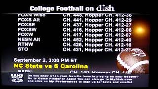 College Football Schedule Channel September 12017 [upl. by Esac]