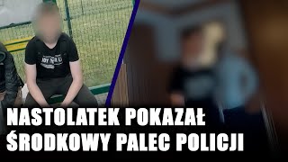 quotRobisz sobie jaja z policjiquot Nastolatek szybko pożałował pokazanego gestu do policjantów [upl. by Maddy]