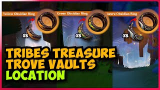 Tribes Treasure Trove Vaults location How to obtain Obsidian Rings 50 Genshin Impact [upl. by Lenej]