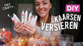 Kaarsen versieren met andere geurkaarsen DIY  Beautygloss [upl. by Radborne]