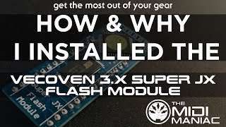 DIY INSTALL Vecoven 3x SuperJX Flash Module for the Roland MKS70JX10 [upl. by Thursby]