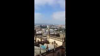 Giralda Tower Seville the walk up [upl. by Etteloiv]