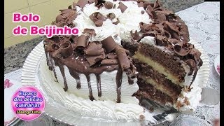 BOLO DE BEIJINHO COM CHANTILLY E GANACHE [upl. by Agnesse]