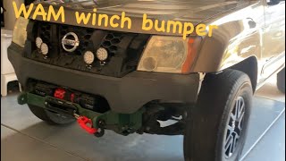 Budget Winch Bumper Install on Nissan Xterra WAM [upl. by Rivalee]