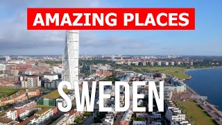 Sweden what to see  Tourism vacation nature travel tours views landscapes  Drone 4k video [upl. by Alial]