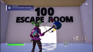 100 Level Escape Room Fortnite Creative [upl. by Delija]