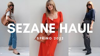 SEZANE HAUL  Parisian Style Outfit Ideas  SPRING [upl. by Eelyk]