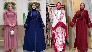 tesettür elbise abiye modelleri The Best Hijab Dresses Outfits Stylish Womens Clothing [upl. by Onaireves440]