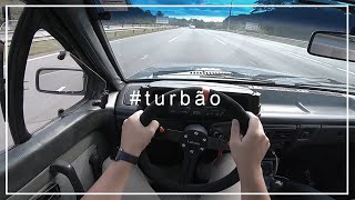 VW GOL 19 TURBO no TRECHO DE RODOVIA  POV [upl. by Uriel]