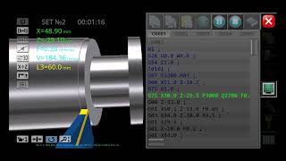 g75 grooving canned cycle with radius [upl. by Enal]