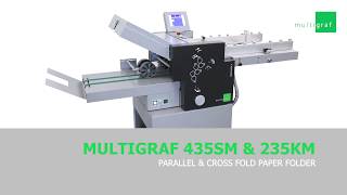 Multigraf 435SM amp 235KM  Parallel amp Cross Fold Paper Folder [upl. by Peppy264]