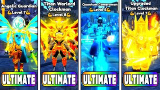 1 EXIST🔥ANGELIC GUARDIAN vs TITAN WARLORD CLOCKMAN vs QUANTUM vs UPGRADED CLOCK🤯  Endless Mode [upl. by Anastasie]