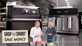 Ninja Dual Air Fryer VS Salter Dual Air Fryer Budget vs Expensive Air Fryers  The Gadget Show [upl. by Haines]