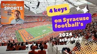 Answering 4 key questions about the 2024 Syracuse football schedule [upl. by Bouzoun]