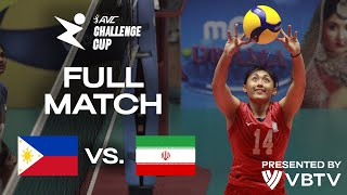 🇵🇭 PHI vs 🇮🇷 IRI  AVC Challenge Cup 2024  Pool Play  presented by VBTV [upl. by Lenoel]